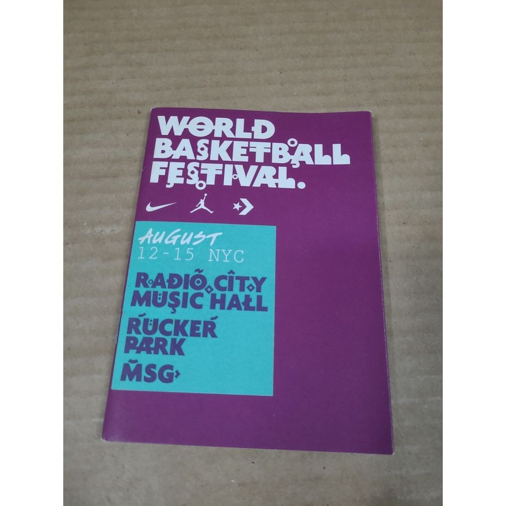 vtg 2010 Nike World Basketball Festival Nyc Small event book magazine Artwork - Picture 2 of 6